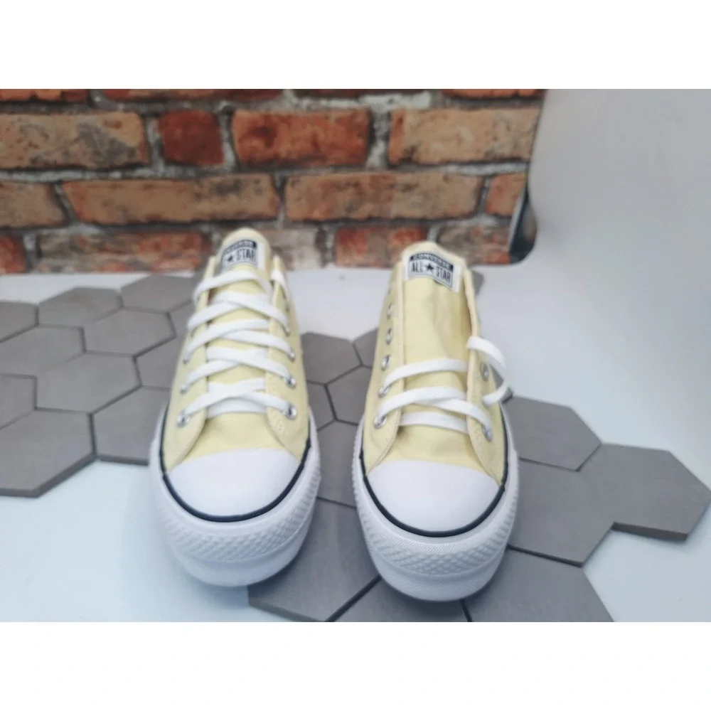Converse All Star Platform Lift Low Butter Yellow Women Sz 9.5 Sneakers 2022 NIB